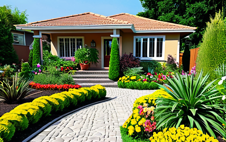 조경 설계 프로그램 추천 - **

"A beautiful, well-maintained home garden with colorful flowers and lush green plants, fully clo...