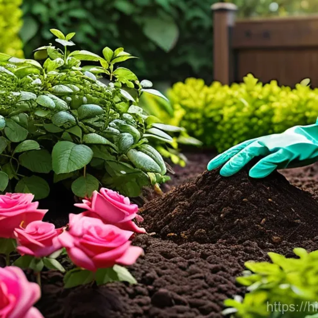 조경 시공 관리 실무 노하우 - **Organic Garden Flourishing with Life**
    A close-up, vibrant and photorealistic depiction of a w...