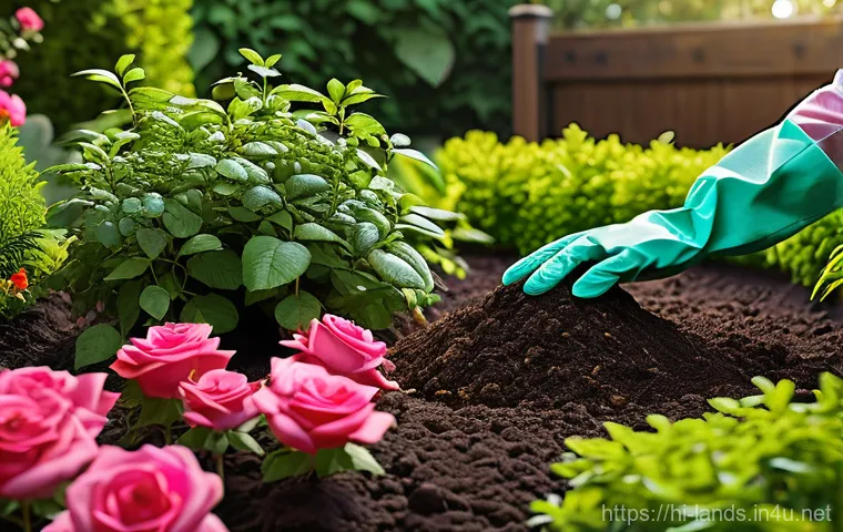 조경 시공 관리 실무 노하우 - **Organic Garden Flourishing with Life**
    A close-up, vibrant and photorealistic depiction of a w...