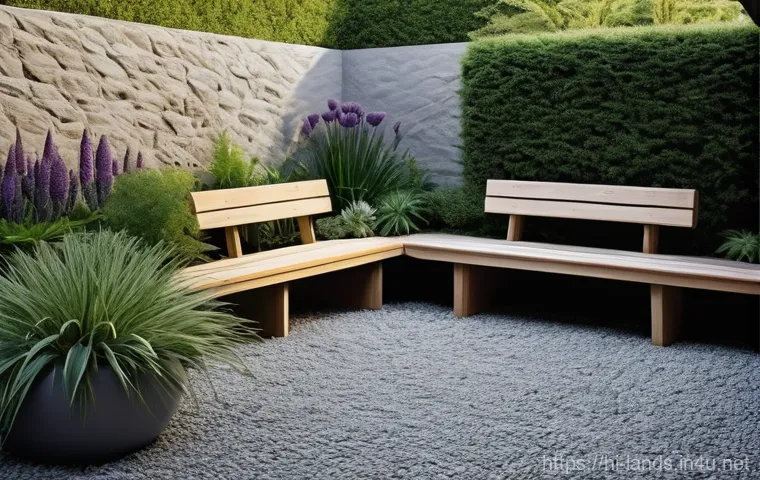 조경 시공 관리 실무 노하우 - **Eco-Friendly Landscape with Water Conservation and Biodiversity**
    A picturesque, medium-shot v...