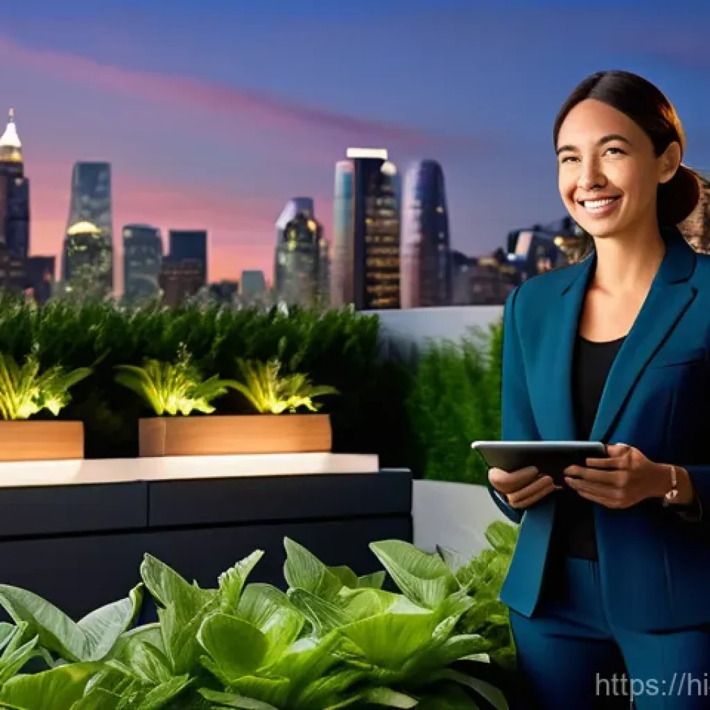 조경 자격증 취득 후 진로 선택 - **Prompt 1: A Visionary Landscape Designer in an Urban Oasis**
    A professional female landscape d...