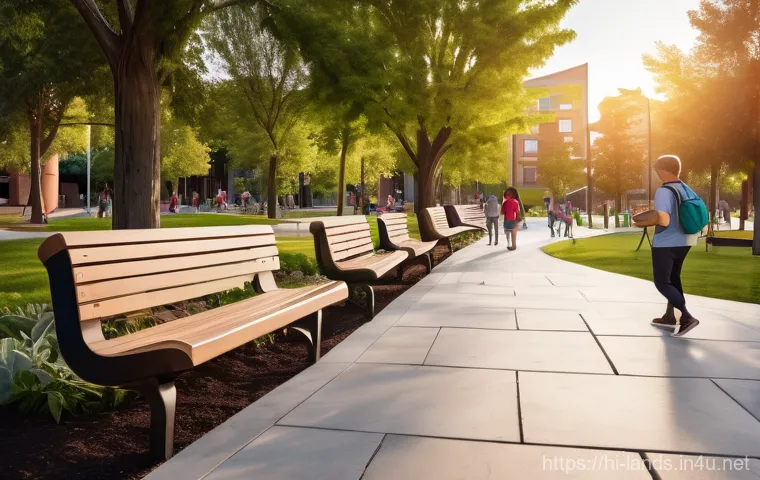 조경 프로젝트 사례  도시 공원 설계 - Prompt 1: A Serene and Modern Urban Oasis**